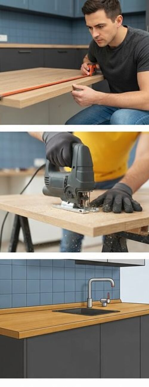 Fitting worktops