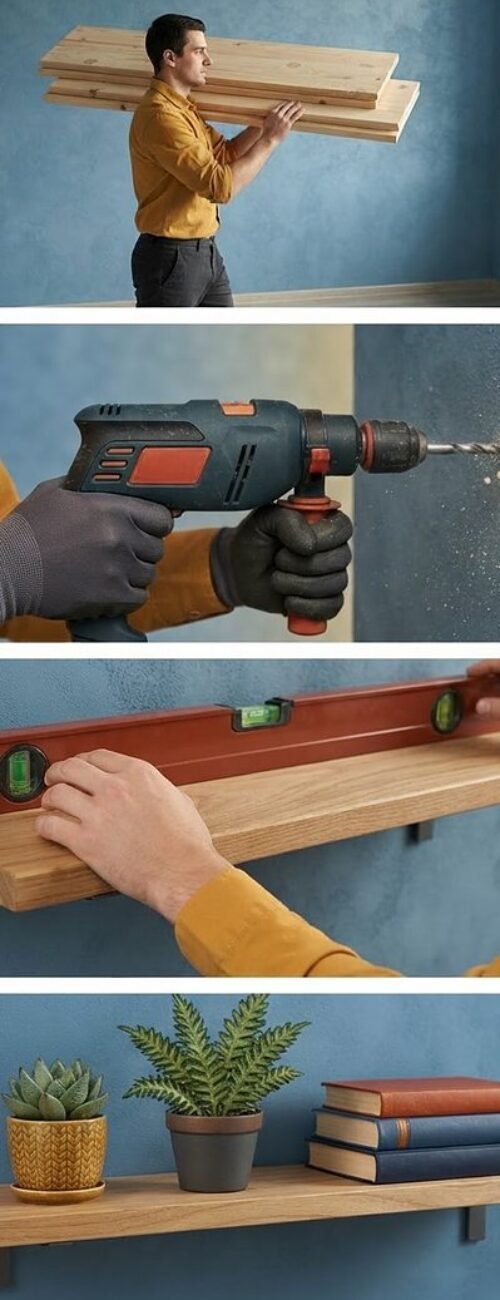 Shelves installation