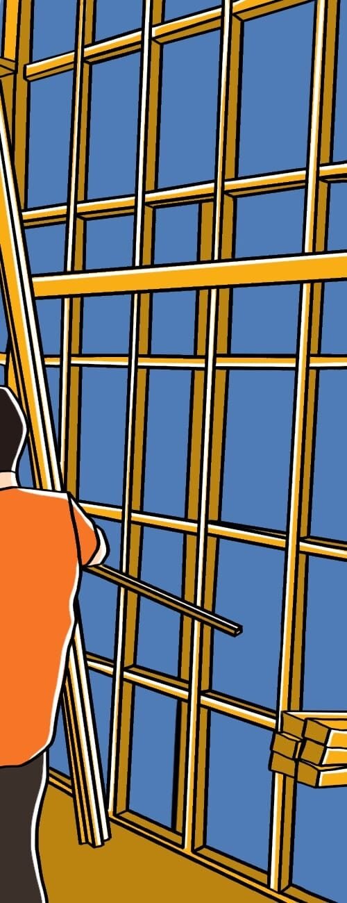 construction of partition walls (1)